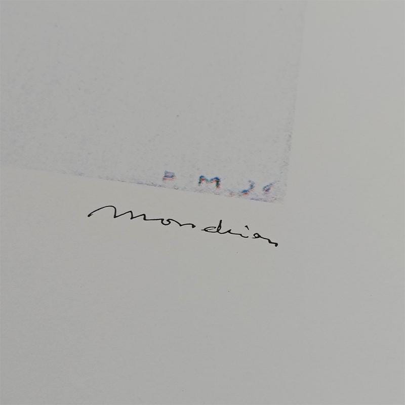 1970S Piet Mondrian Limited Series Lithograph Numbered in Pencil.