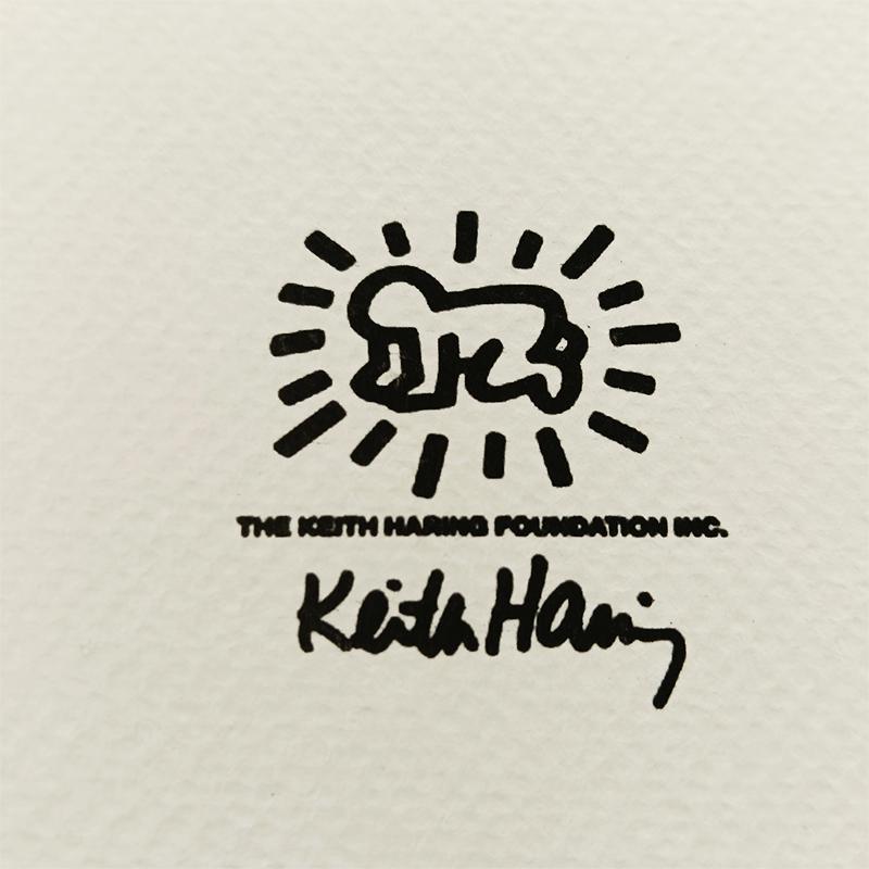 1990s Keith Haring Limited Edition Lithograph Numbered in Pencil.