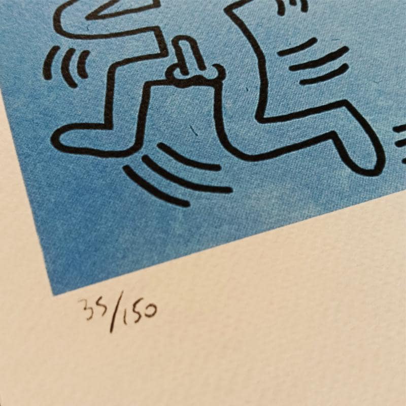 1990s Keith Haring Limited Edition Lithograph Numbered in Pencil.