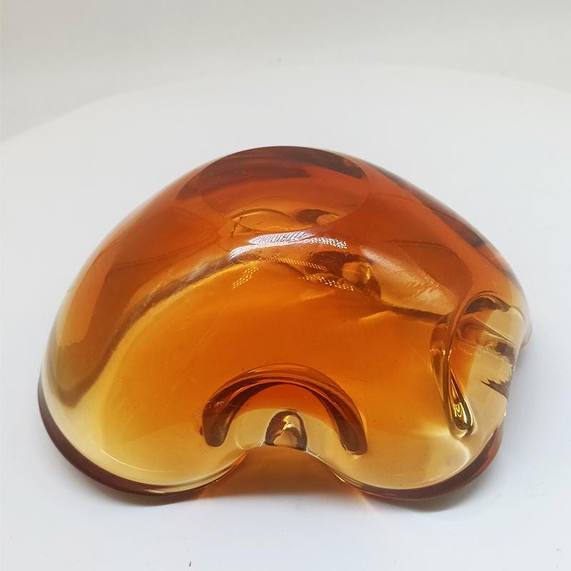 1960s Ashtray or Catch-all in Murano Glass by Flavio Poli for Seguso. Made in Italy.