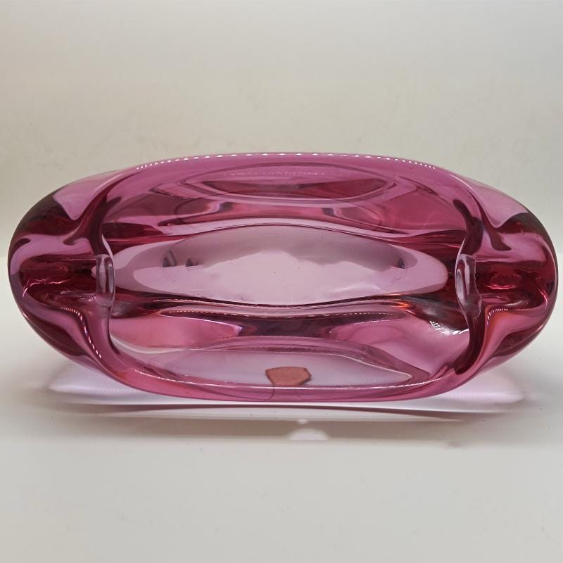 1950s Big Rare Total Purple Ashtray or Catch-all in Murano Glass. 18 cm - 7.08 inches