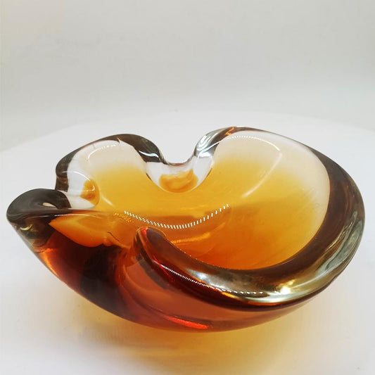 1960s Ashtray or Catch-all in Murano Glass by Flavio Poli for Seguso. Made in Italy.