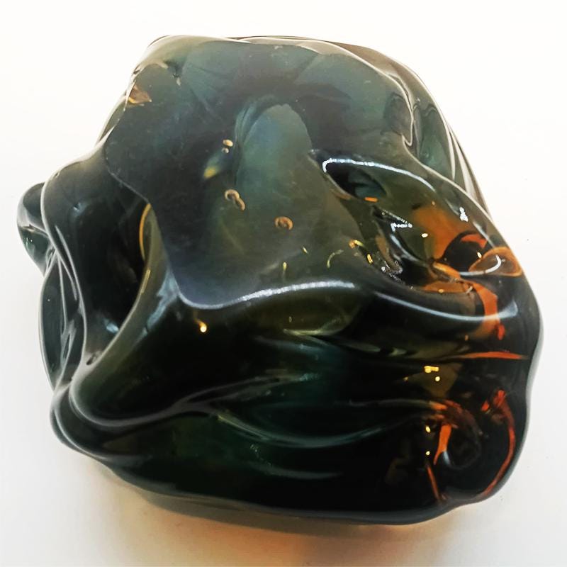 1950s Big Ashtray completely Hand-Blown and Handcrafted in Murano Glass, Made in Italy - 18 cm.