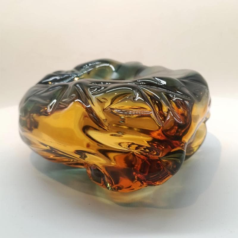 1950s Big Ashtray completely Hand-Blown and Handcrafted in Murano Glass, Made in Italy - 18 cm.