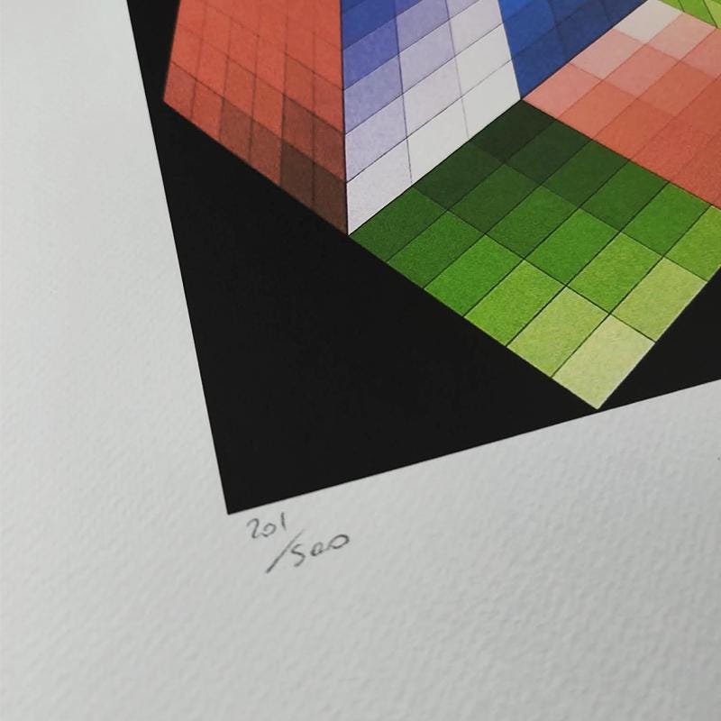 1970s Victor Vasarely Limited numbered Edition Lithograph.
