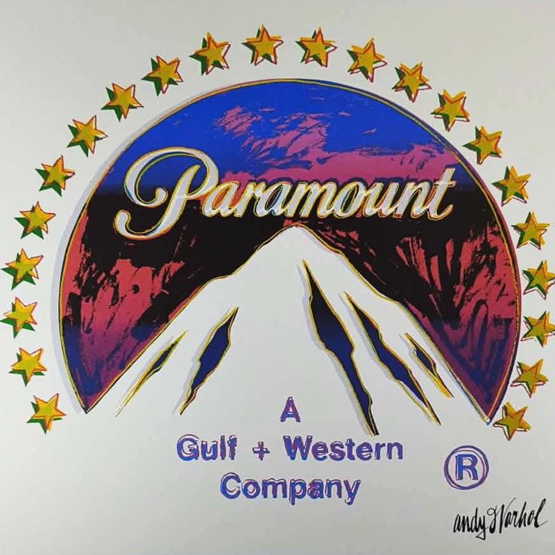 1980s Andy Warhol "Paramount" Limited Edition Lithograph by CMOA.