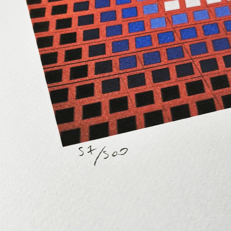 1970s Victor Vasarely Limited numbered Edition Lithograph.