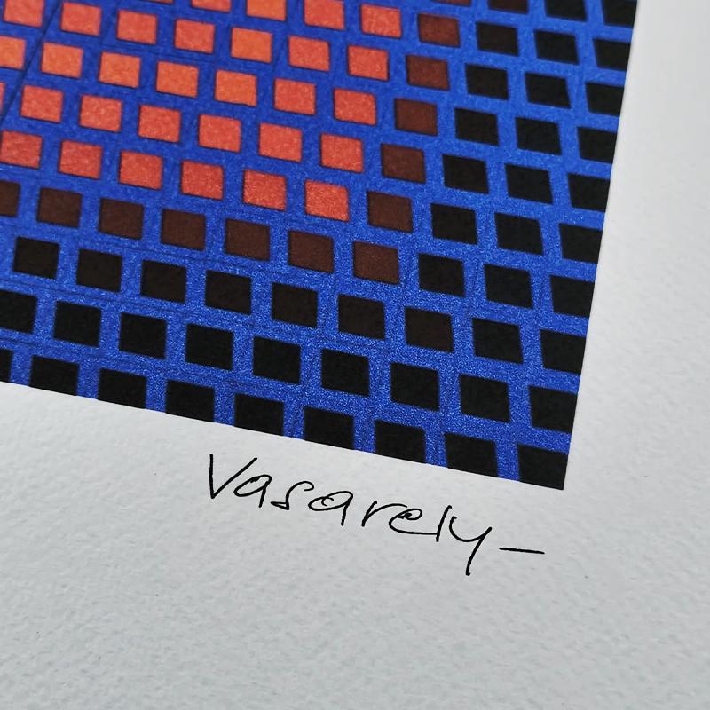 1970s Victor Vasarely Limited numbered Edition Lithograph.