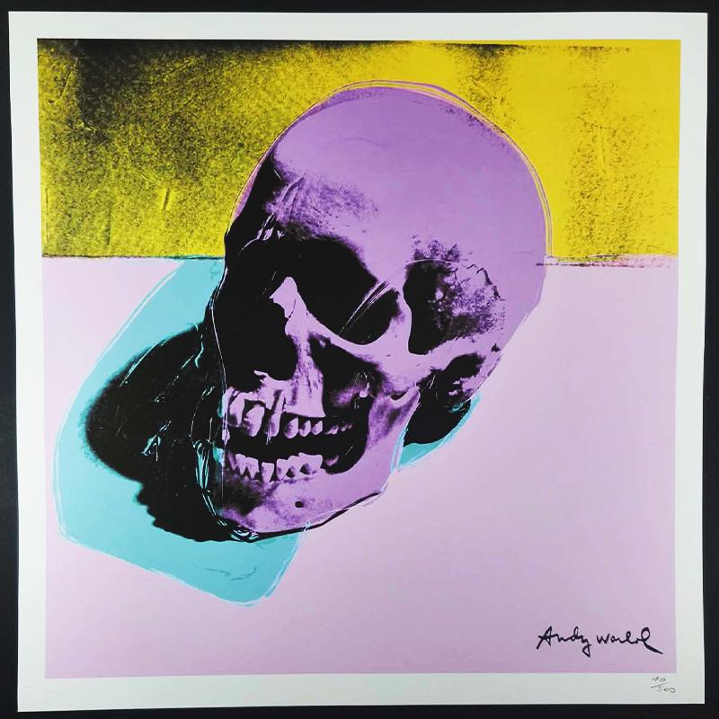 1980s Andy Warhol "Skull" Limited Edition Lithograph by CMOA.