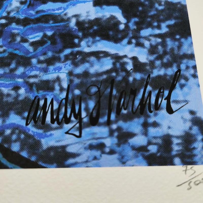 1980s Andy Warhol "The Moon" Limited Edition Lithograph by CMOA Numbered in Pencil.