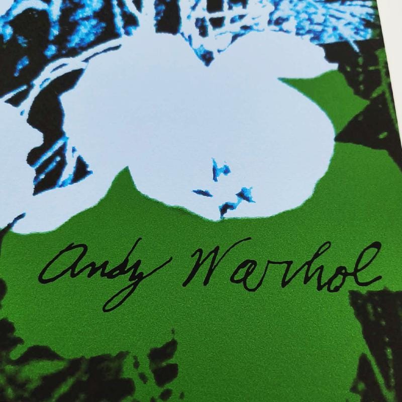 1980s Andy Warhol "Flowers" Limited Edition Lithograph by CMOA - 50 x 50 cm