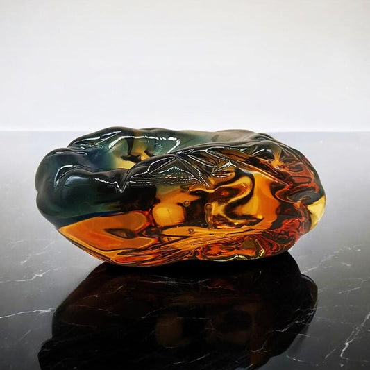 1950s Big Ashtray completely Hand-Blown and Handcrafted in Murano Glass, Made in Italy - 18 cm.