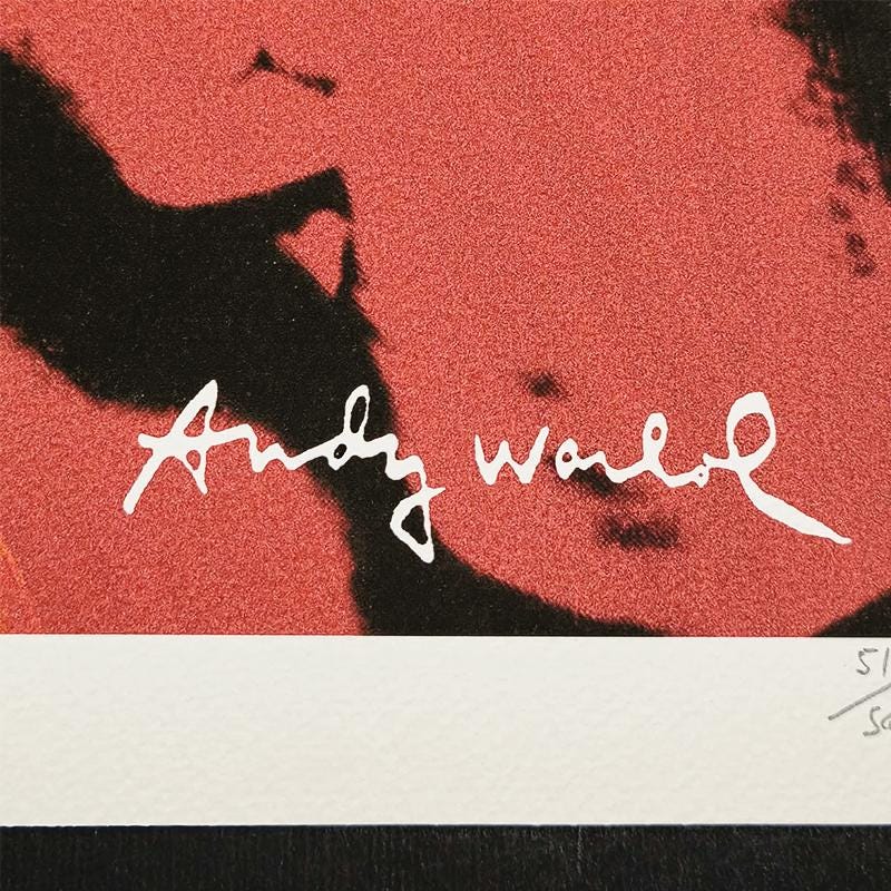 1980s Andy Warhol Muhammed Ali Limited Edition Lithograph by CMOA - 50 x 50 cm