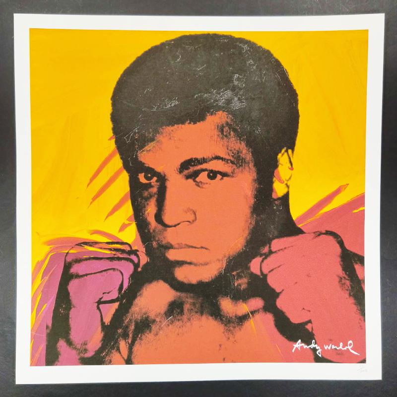 1980s Andy Warhol Muhammed Ali Limited Edition Lithograph by CMOA - 50 x 50 cm