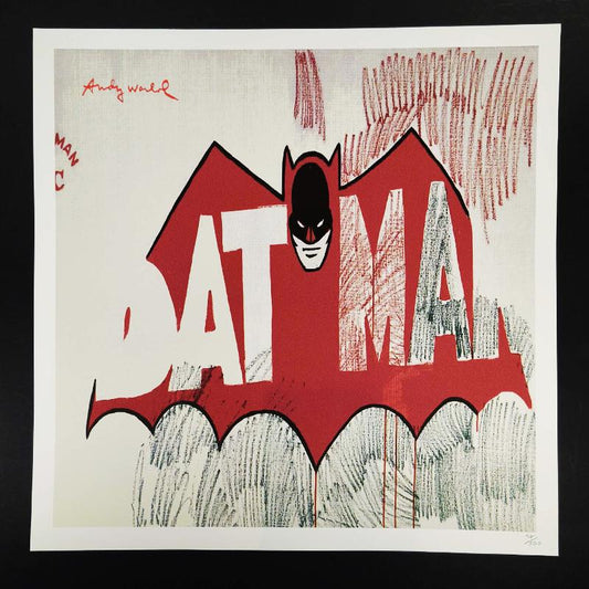 1980s Andy Warhol "Batman" Limited Edition Lithograph by CMOA Numbered in Pencil.