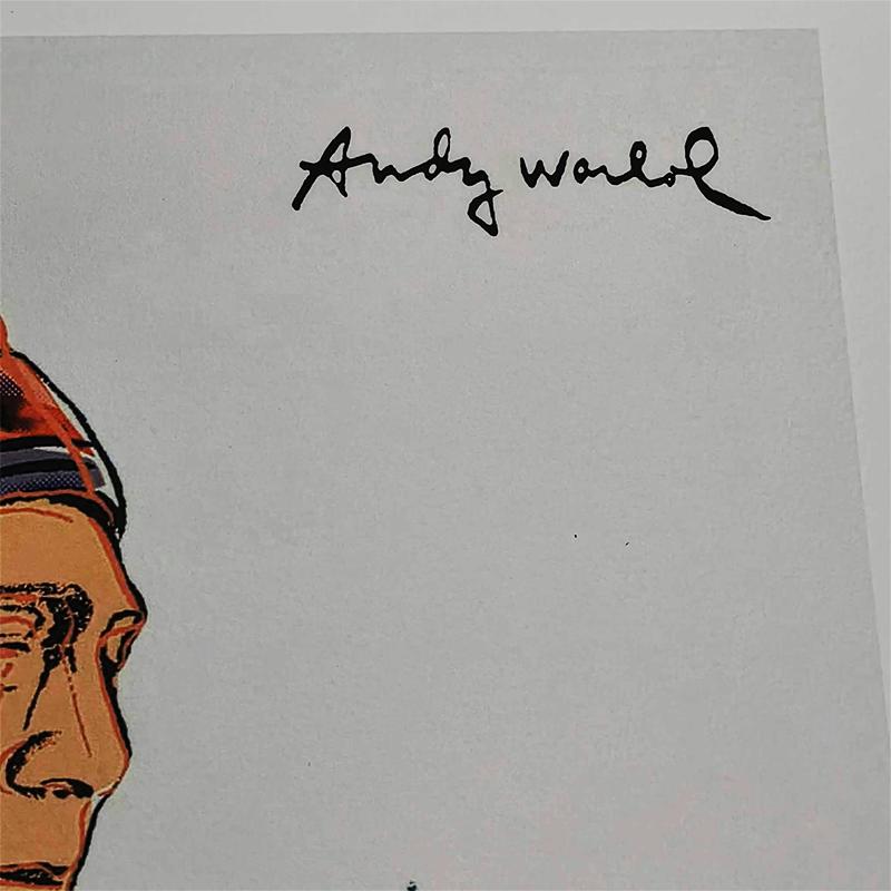 1980s Andy Warhol "Indians" Limited Edition Lithograph by CMOA Numbered in Pencil.