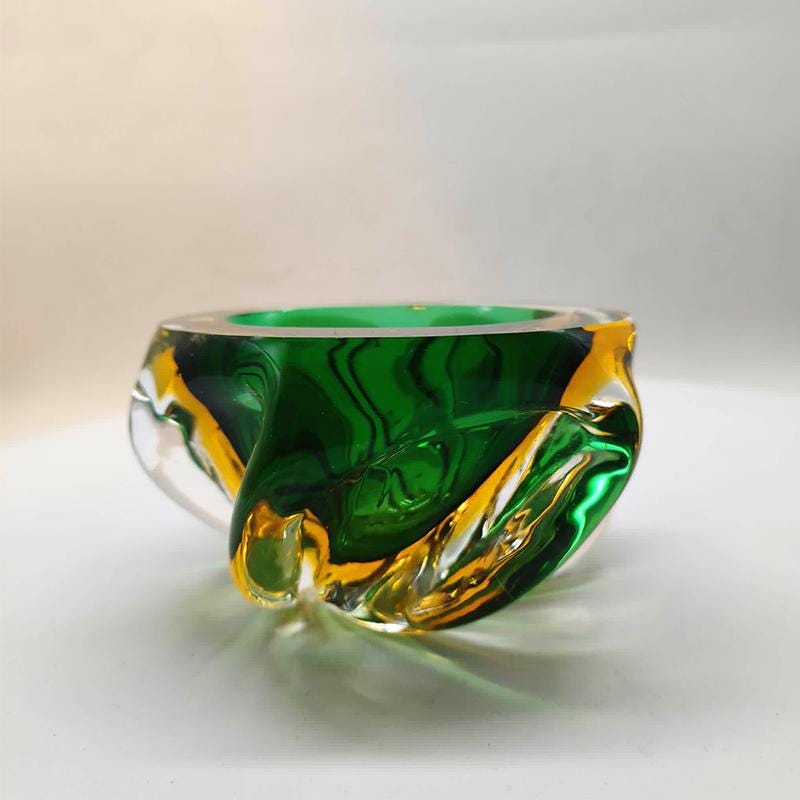 1950s Ashtray or Catch-all in HandBlown and Handcrafted Murano Glass. Made in Italy.