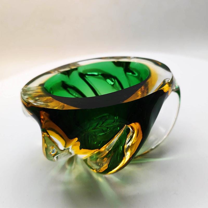 1950s Ashtray or Catch-all in HandBlown and Handcrafted Murano Glass. Made in Italy.