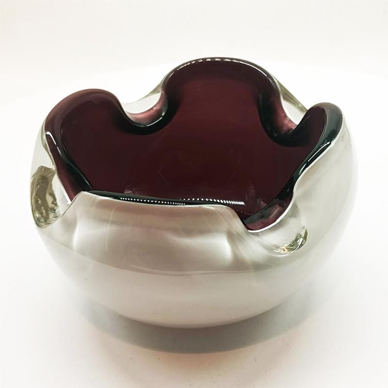 1950s Ashtray or Catch-all in Murano Glass. Made in Murano. Italy
