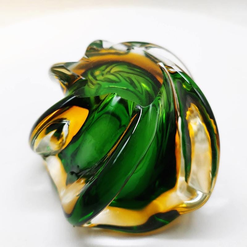 1950s Ashtray or Catch-all in HandBlown and Handcrafted Murano Glass. Made in Italy.