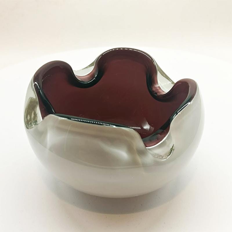 1950s Ashtray or Catch-all in Murano Glass. Made in Murano. Italy