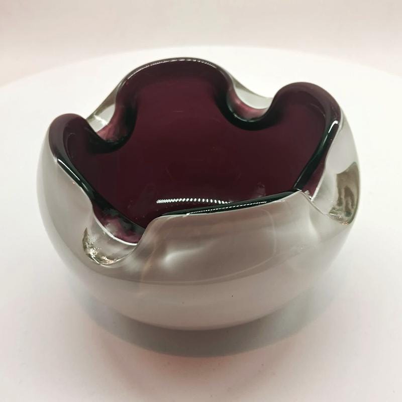 1950s Ashtray or Catch-all in Murano Glass. Made in Murano. Italy