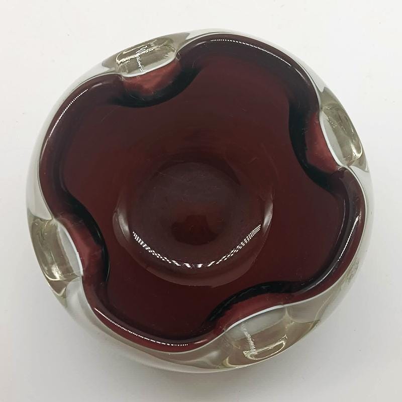 1950s Ashtray or Catch-all in Murano Glass. Made in Murano. Italy