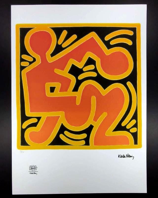 1990s Keith Haring Limited Edition Lithograph - Numbered in Pencil