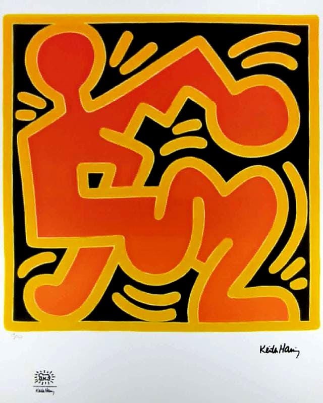 1990s Keith Haring Limited Edition Lithograph - Numbered in Pencil