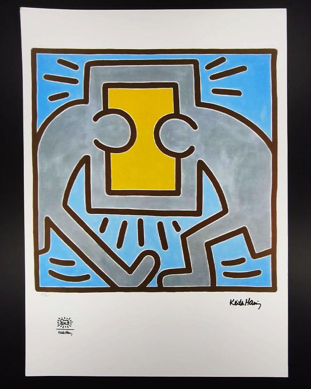 1990s Keith Haring Limited Edition Lithograph - Numbered in Pencil.