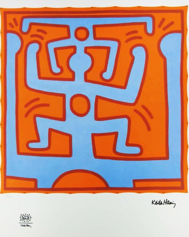 1990s Keith Haring Limited Edition Lithograph - Numbered in Pencil.