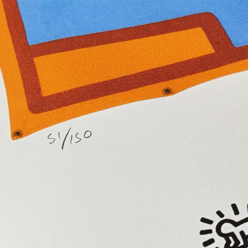 1990s Keith Haring Limited Edition Lithograph - Numbered in Pencil.