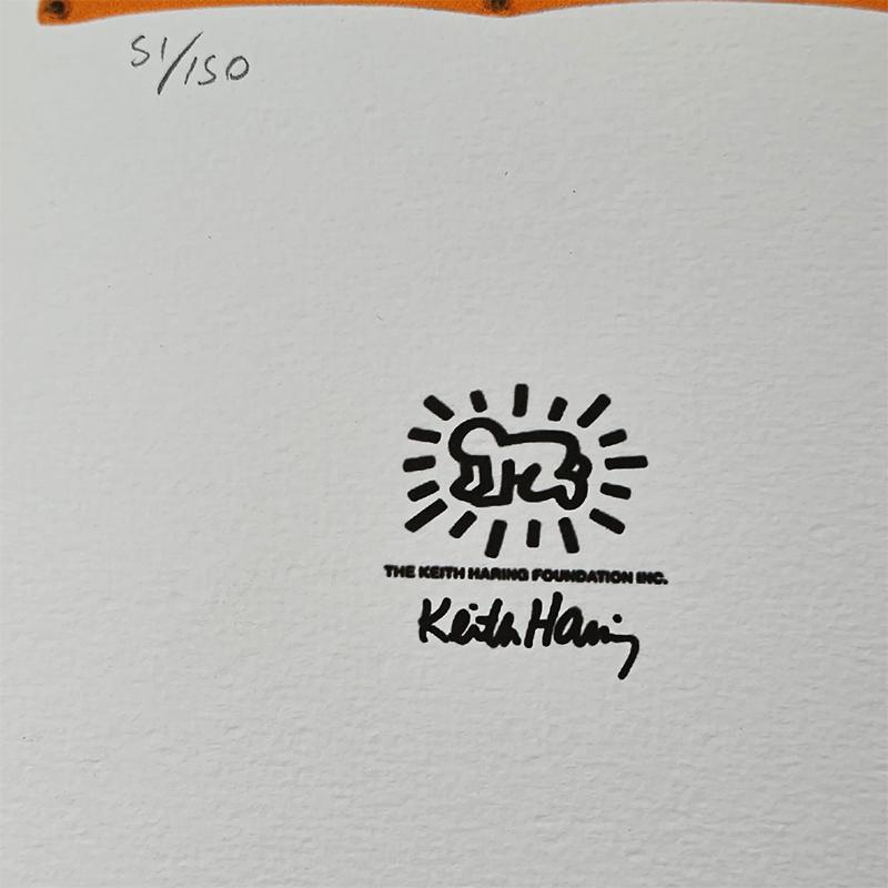 1990s Keith Haring Limited Edition Lithograph - Numbered in Pencil.