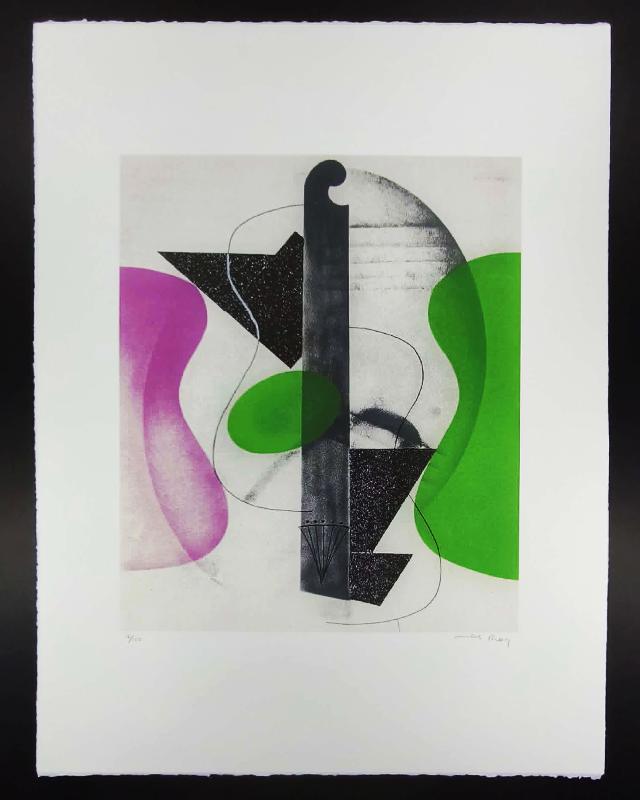 1970s Man Ray Limited Edition Lithograph. Author's signature and Numbered in Pencil.
