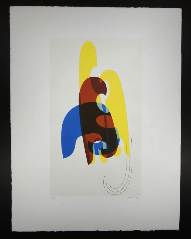 1970s Man Ray Limited Edition Lithograph. Author's signature and Numbered in Pencil.
