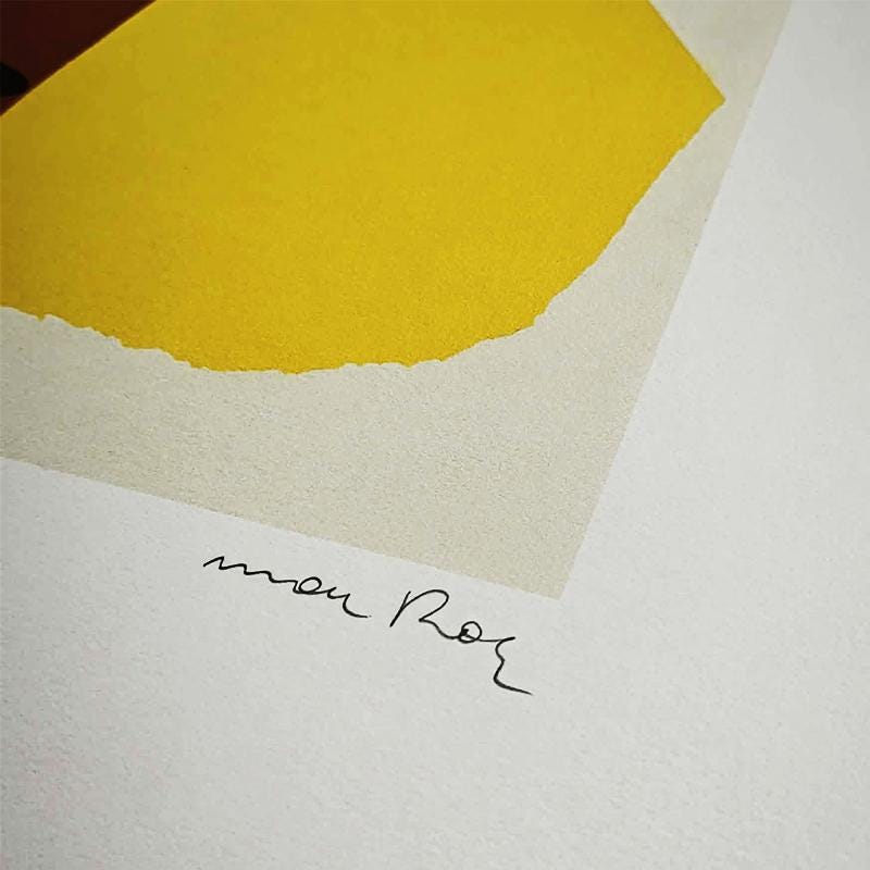 1970s Man Ray Limited Edition Lithograph. Author's signature and Numbered in Pencil.