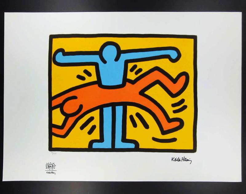 1990s Keith Haring Limited Edition Lithograph - Numbered in Pencil.
