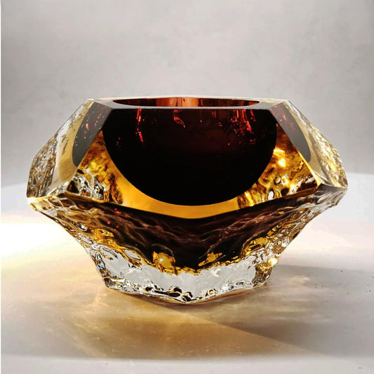 1960s Stunning Ashtray or Catch-all in Murano Glass by Flavio Poli for Seguso. Made in Italy.