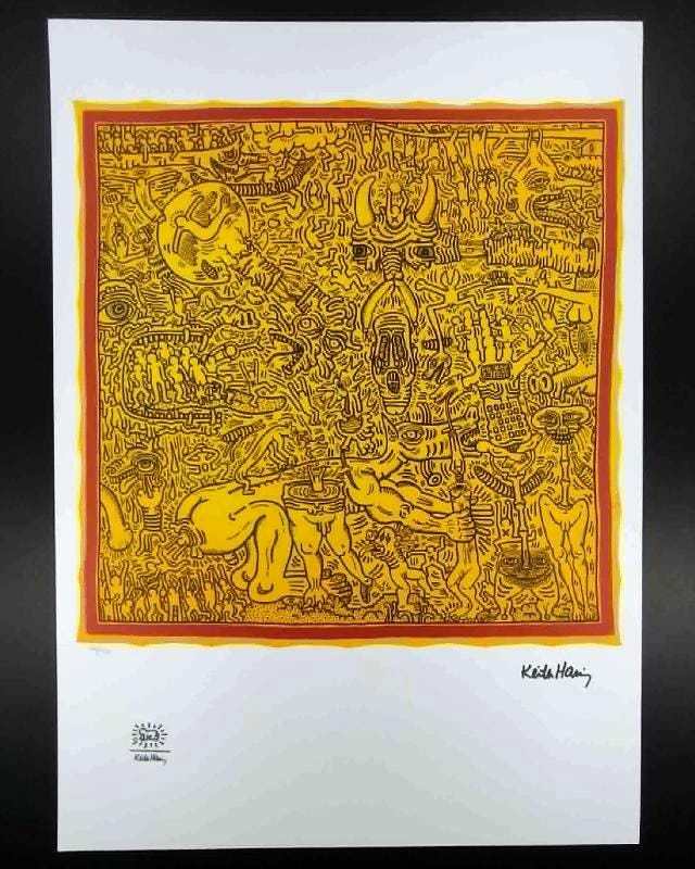 1990s Keith Haring Limited Edition Lithograph - Numbered in Pencil.
