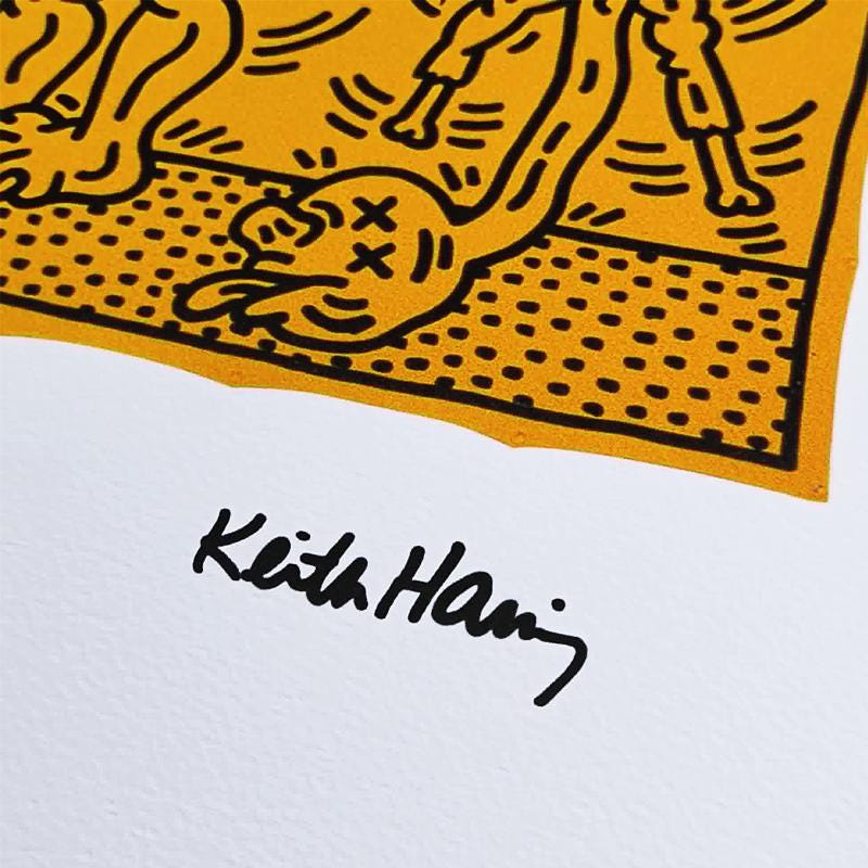 1990s Keith Haring Limited Edition Lithograph - Numbered in Pencil.