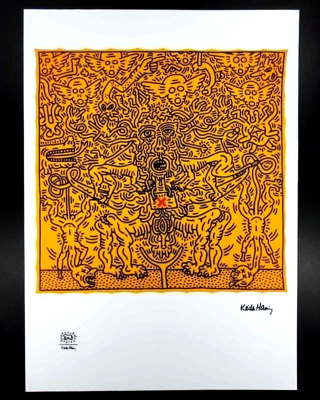 1990s Keith Haring Limited Edition Lithograph - Numbered in Pencil.