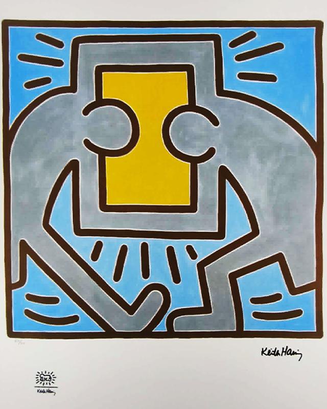 1990s Keith Haring Limited Edition Lithograph - Numbered in Pencil.