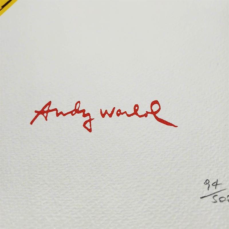 1980s Andy Warhol Limited Edition Lithograph by CMOA Numbered in Pencil.