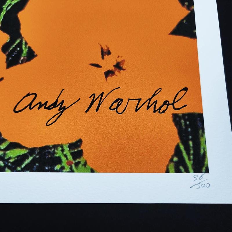 1980s Andy Warhol Limited Edition Lithograph by CMOA Numbered in Pencil.