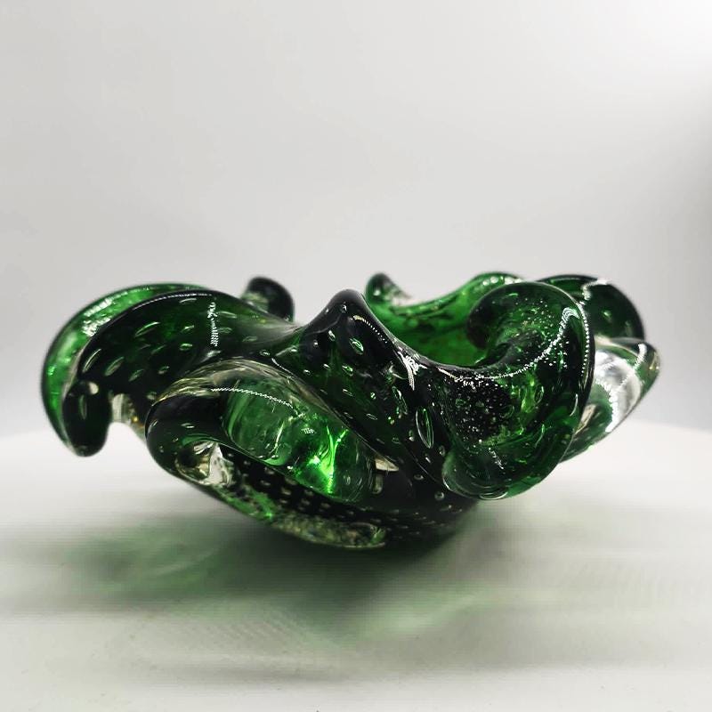 1960s Ashtray or Catch-all in Murano Glass. Made in Italy.