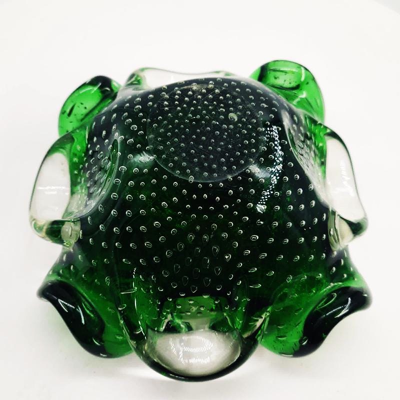 1960s Ashtray or Catch-all in Murano Glass. Made in Italy.