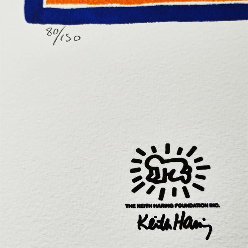 1990s Keith Haring Limited Edition Lithograph - Numbered in Pencil.