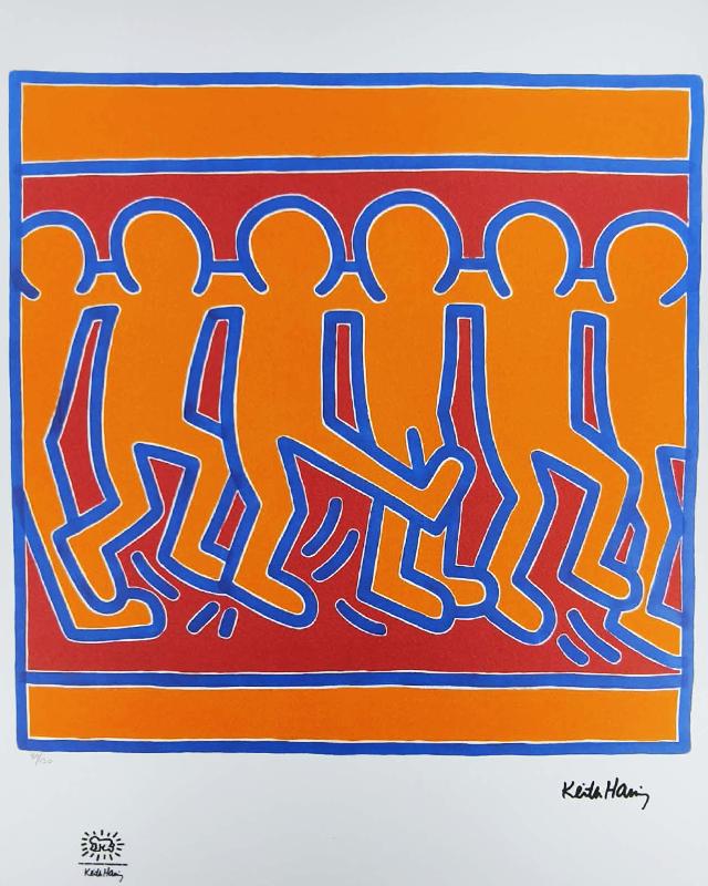 1990s Keith Haring Limited Edition Lithograph - Numbered in Pencil.