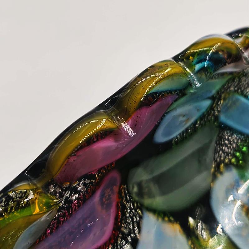 1950s Stunning Ashtray in Murano glass by Dino Martens - Tutti Frutti. Made in Italy. 15 cm. / 5.90 inches