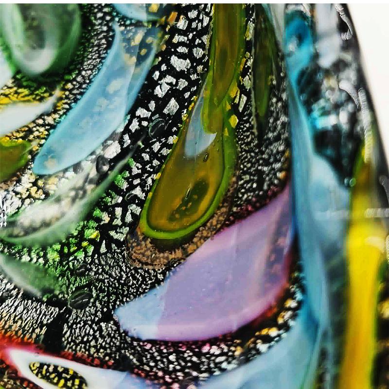 1950s Stunning Ashtray in Murano glass by Dino Martens - Tutti Frutti. Made in Italy. 15 cm. / 5.90 inches